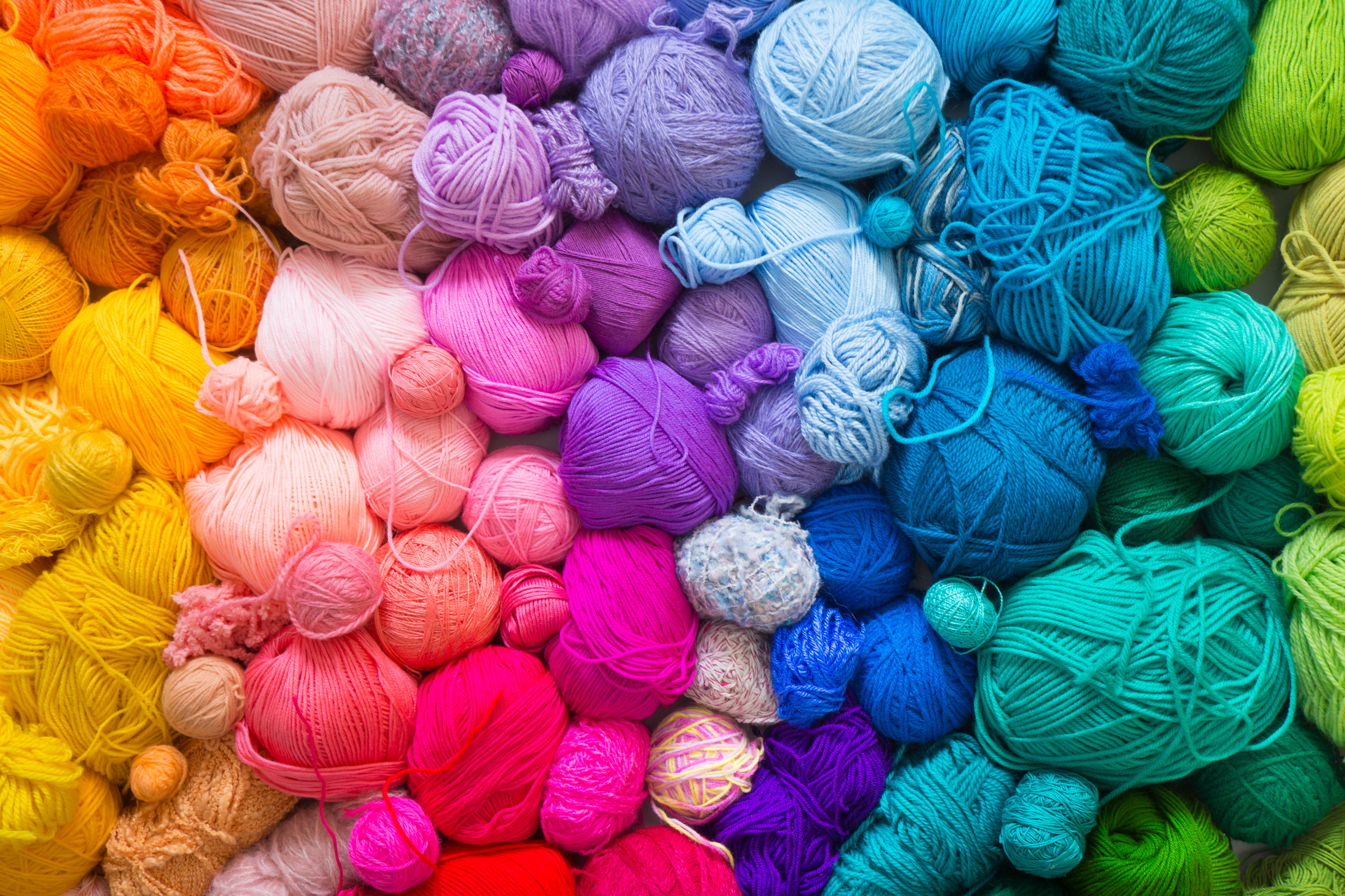 colored yarn